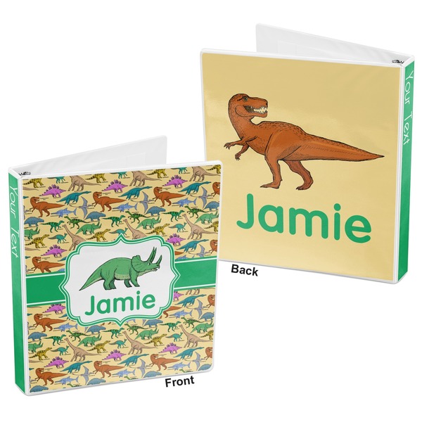 Dinosaurs 3-Ring Binder Front and Back