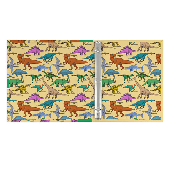 Dinosaurs 3 Ring Binders - Full Wrap - 1" - OPEN INSIDE