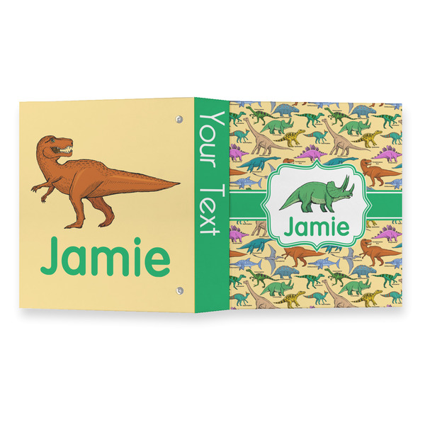 Dinosaurs 3 Ring Binders - Full Wrap - 1" - OPEN OUTSIDE