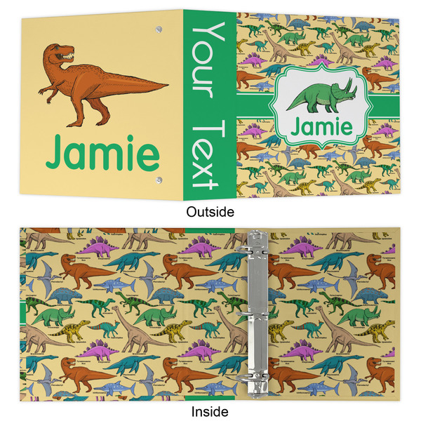 Dinosaurs 3 Ring Binders - Full Wrap - 2" - APPROVAL