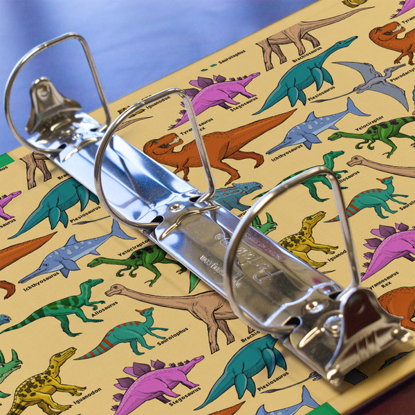 Dinosaurs 3 Ring Binders - Full Wrap - 2" - DETAIL