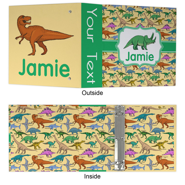Dinosaurs 3 Ring Binders - Full Wrap - 3" - APPROVAL