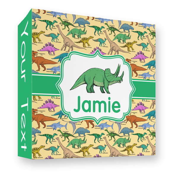 Custom Dinosaurs 3 Ring Binder - Full Wrap - 3" (Personalized)