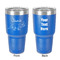 Dinosaurs 30 oz Stainless Steel Tumbler - Royal Blue - Double-Sided (Personalized)