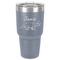 Dinosaurs 30 oz Stainless Steel Tumbler - Grey - Single-Sided (Personalized)