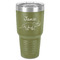 Dinosaurs 30 oz Stainless Steel Ringneck Tumbler - Olive - Front
