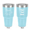 Dinosaurs 30 oz Stainless Steel Ringneck Tumbler - Teal - Double Sided - Front & Back