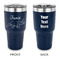 Dinosaurs 30 oz Stainless Steel Ringneck Tumblers - Navy - Double Sided - APPROVAL