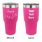 Dinosaurs 30 oz Stainless Steel Tumbler - Pink - Double Sided (Personalized)