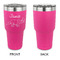 Dinosaurs 30 oz Stainless Steel Ringneck Tumblers - Pink - Single Sided - APPROVAL