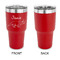 Dinosaurs 30 oz Stainless Steel Ringneck Tumblers - Red - Single Sided - APPROVAL