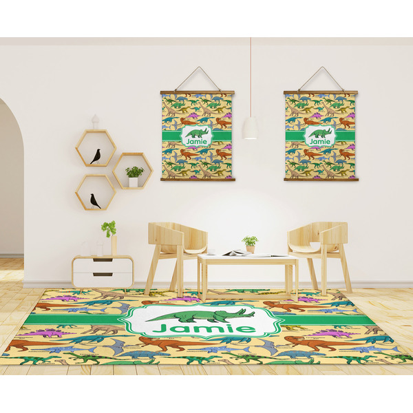 Dinosaurs 8'x10' Indoor Area Rugs - IN CONTEXT