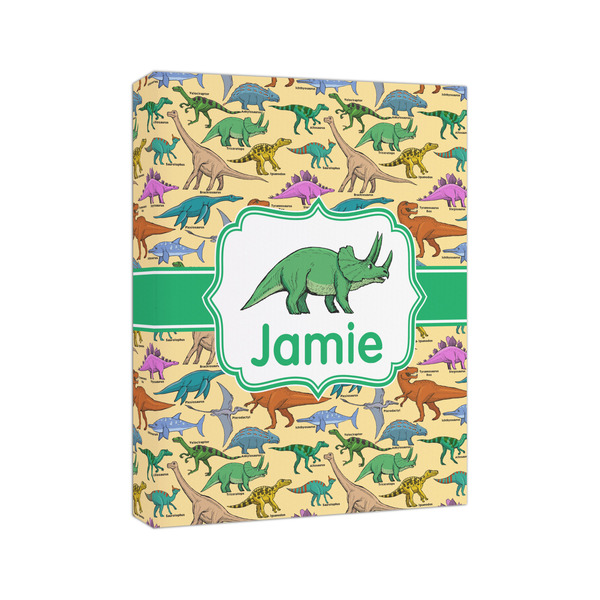 Dinosaurs 8x10 - Canvas Print - Angled View
