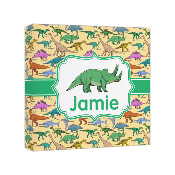 Custom Dinosaurs Canvas Print - 8x8 (Personalized)