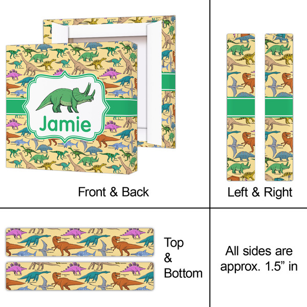 Dinosaurs 8x8 - Canvas Print - Approval