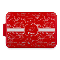 Dinosaurs Aluminum Baking Pan with Red Lid (Personalized)