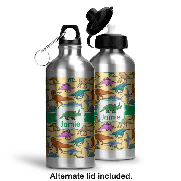 Dinosaurs Aluminum Water Bottle - Alternate lid options