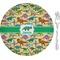 Dinosaurs 8" Glass Appetizer / Dessert Plates - Single or Set (Personalized)