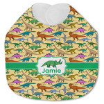 Dinosaurs Jersey Knit Baby Bib w/ Name or Text