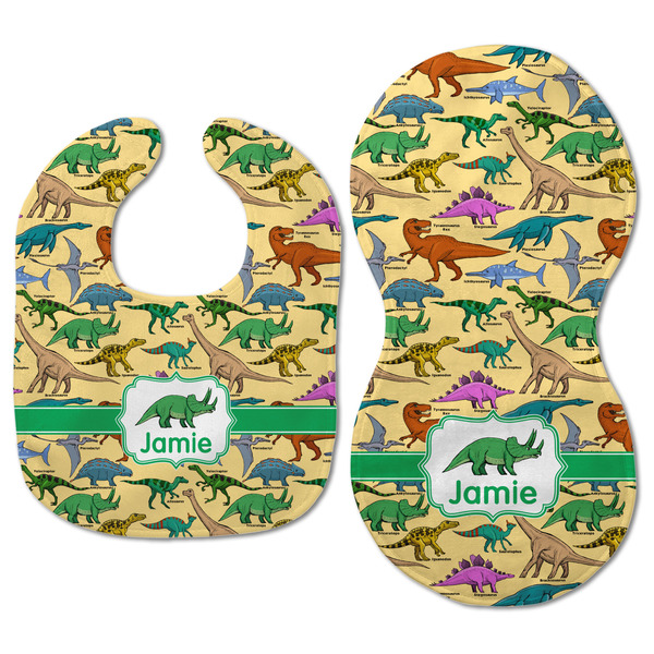 Dinosaurs Baby Bib & Burp Set - Approval (new bib & burp)