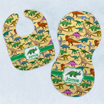 Dinosaurs Baby Bib & Burp Set w/ Name or Text