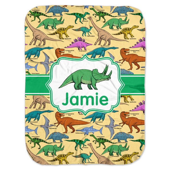 Custom Dinosaurs Baby Swaddling Blanket (Personalized)