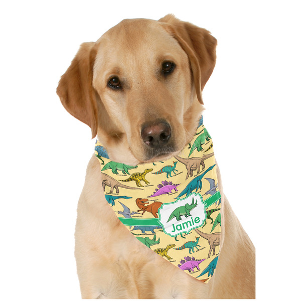 Custom Dinosaurs Dog Bandana Scarf w/ Name or Text