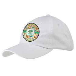 Dinosaurs Baseball Cap - White (Personalized)