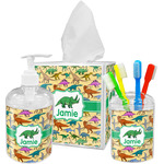 Dinosaurs Acrylic Bathroom Accessories Set w/ Name or Text