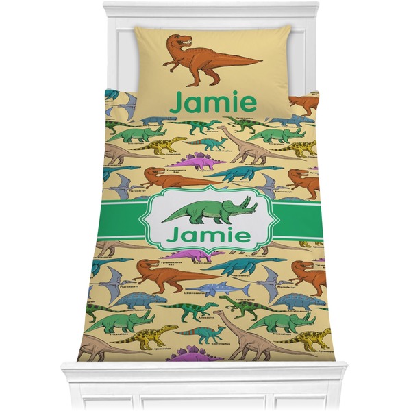 Custom Dinosaurs Comforter Set - Twin (Personalized)