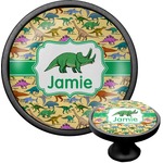 Dinosaurs Cabinet Knob (Black) (Personalized)