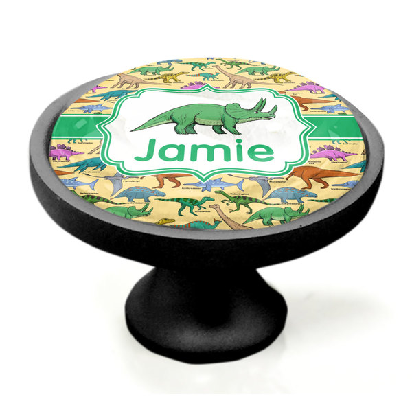 Dinosaurs Black Custom Cabinet Knob (Side)