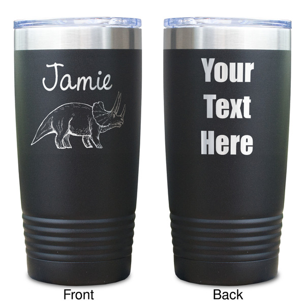 Dinosaurs Black Polar Camel Tumbler - 20oz - Double Sided  - Approval