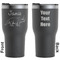 Dinosaurs Black RTIC Tumbler - Front and Back