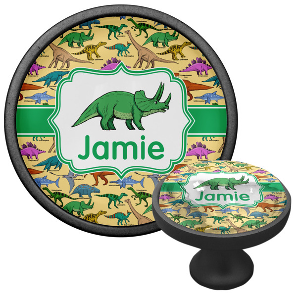 Dinosaurs Cabinet Knob - Black - Multi Angle