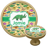 Dinosaurs Cabinet Knob - Gold (Personalized)