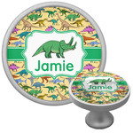 Dinosaurs Cabinet Knob (Silver) (Personalized)