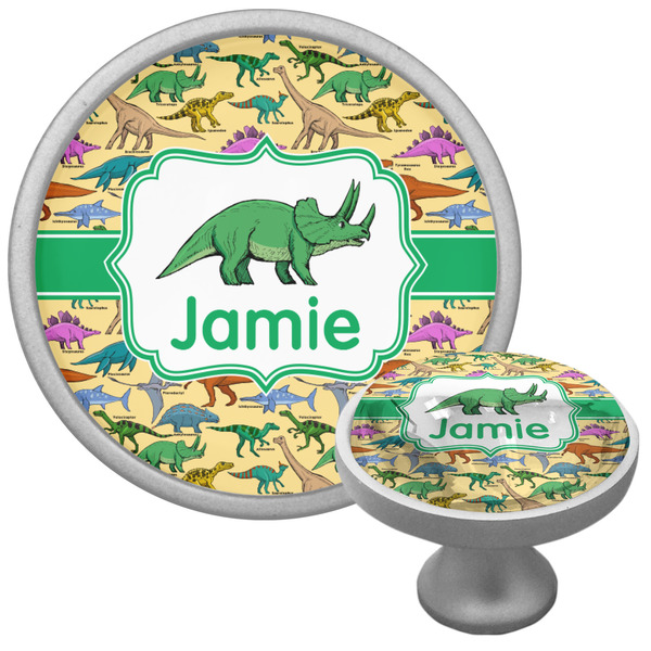 Dinosaurs Cabinet Knob - Nickel - Multi Angle