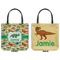 Dinosaurs Canvas Tote - Front and Back