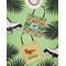 Dinosaurs Canvas Tote Lifestyle Front and Back- 13x13