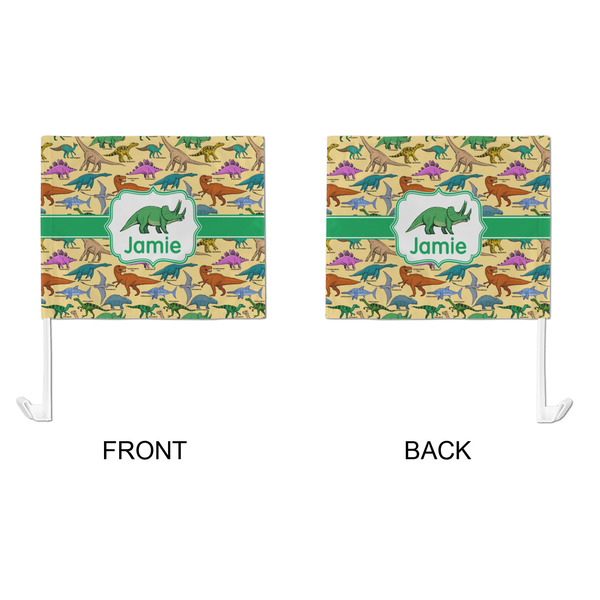 Dinosaurs Car Flag - Large - APPROVAL