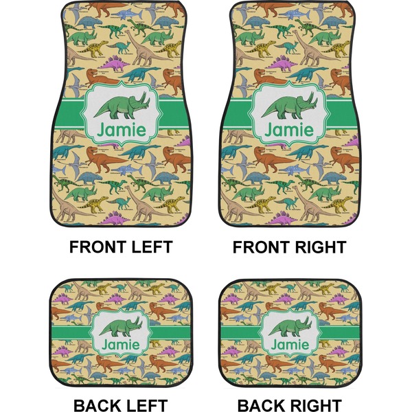 Dinosaurs Car Floor Mats Set (2F + 2B)