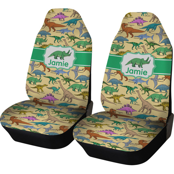Custom Dinosaurs Car Seat Covers (Set of Two) (Personalized)
