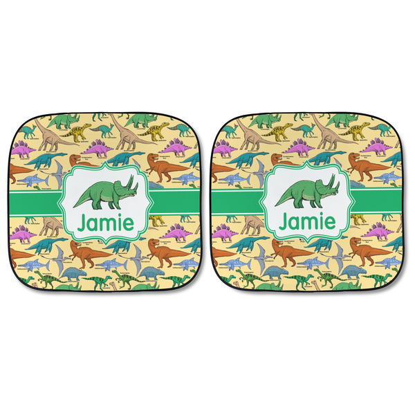 Dinosaurs Car Sun Shades - FRONT