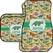 Dinosaurs Car Floor Mats Set - 2 Front & 2 Back (Personalized)