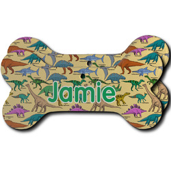 Dinosaurs Ceramic Dog Ornament - Front & Back w/ Name or Text
