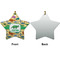 Dinosaurs Ceramic Flat Ornament - Star Front & Back (APPROVAL)