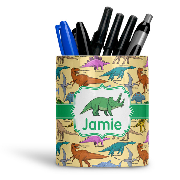 Custom Dinosaurs Ceramic Pen Holder
