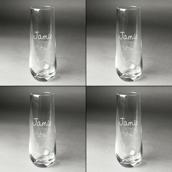 Dinosaurs Champagne Flute - Set of 4 - Approval
