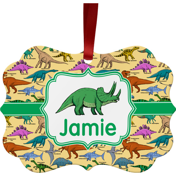 Dinosaurs Christmas Ornament (Front View)